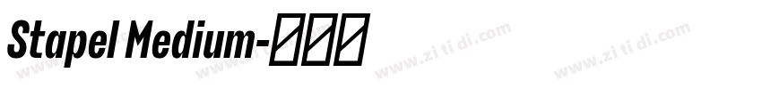 Stapel Medium字体转换